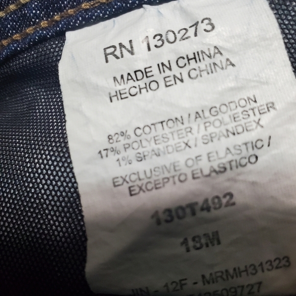 NWT Riders by Lee Womens Jeans Mid Rise Straight Leg Dark Wash Size 18 - Picture 6 of 6